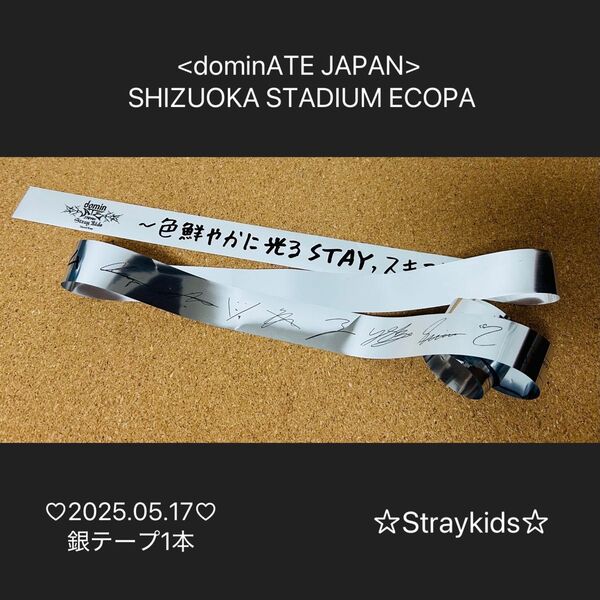☆Stray Kids☆SHIZUOKA STADIUM ECOPA 2025.05.17 銀テープ1本