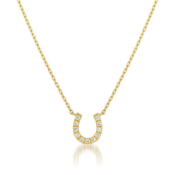 STAR JEWELYスタージュエリー K18ダイヤモンドホースシューネックレス