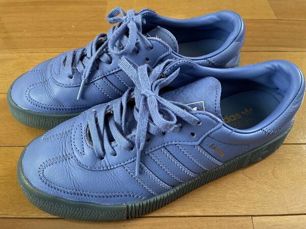 アディダス サンバ adidas samba rose W REAL LILAC 24cm ブルー パープル