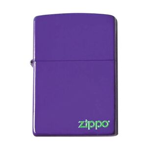 zippo 2-Purple 紫 パープル シンプル ロゴ