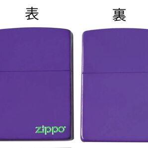 zippo 2-Purple 紫 パープル シンプル ロゴ
