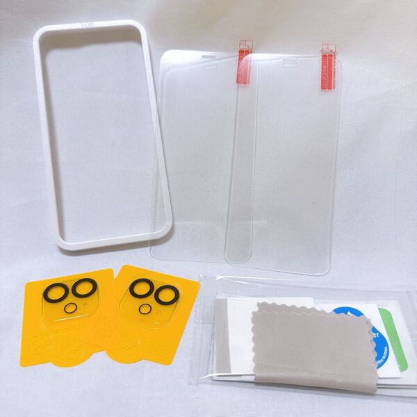 iPhone12 mini ガラスフィルム 2枚入 カメラフィルム 画面保護
