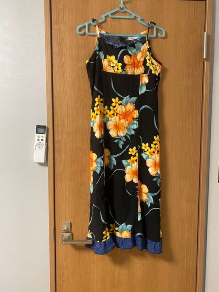 キャミソールワンピース 花柄 ハイビスカス リゾート