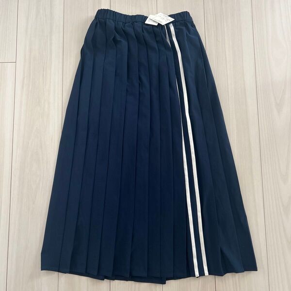 I am I in fact... NEW JERSEY プリーツスカート 購入未使用 ネイビー ロングスカート