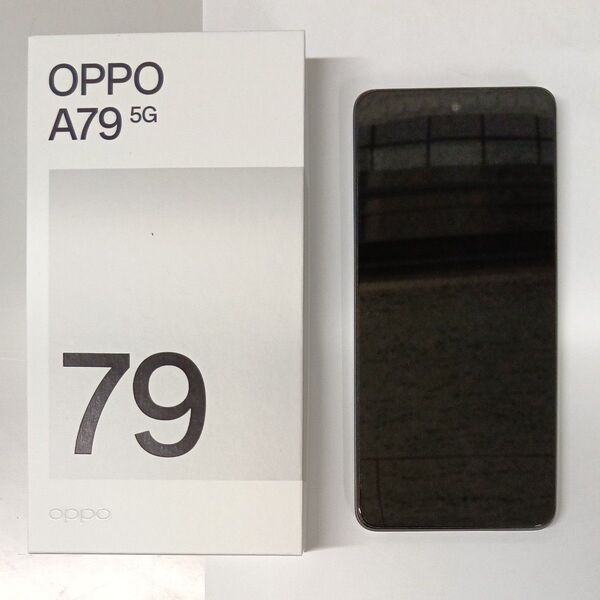 【美品】oppo A79 5G 6.7インチ メモリー4GB ストレージ128GB ミステリーブラック 箱付き