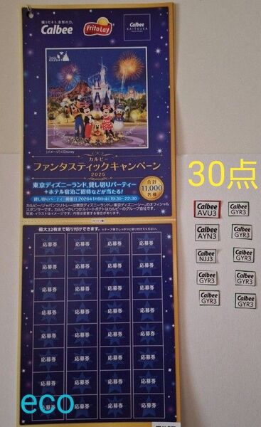 懸賞応募 懸賞 カルビー キャンペーン ファンタスティックキャンペーン カルビー 応募券 応募マーク 30点 応募はがき3枚