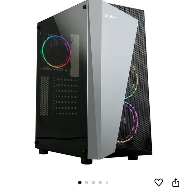 ZALMAN S4 Plus ミドルタワーPCケース RGBファン 3基搭載 CS7798