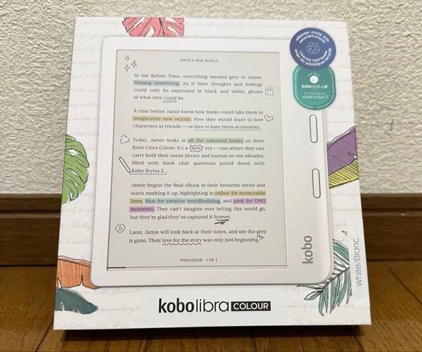 新品未開封 Kobo Libra Colour 7インチ 防水 ホワイト N428-KJ-WH-S-CK