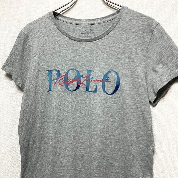【おしゃれロゴ】US古着 10s Polo Ralph Lauren ロゴ デザインTシャツ