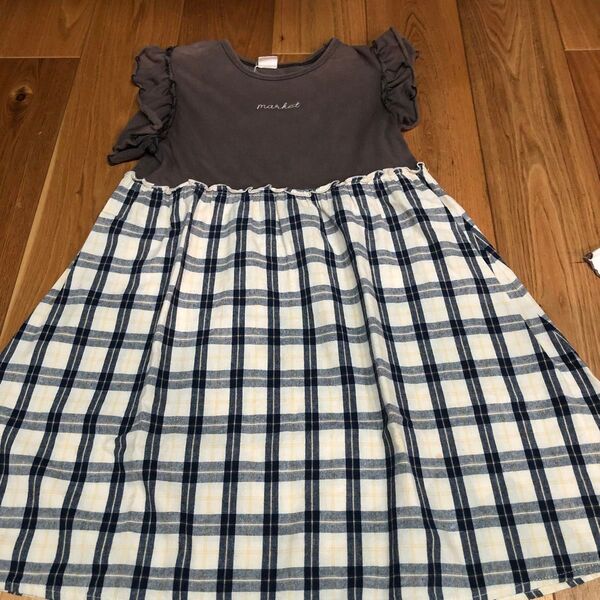 子供服 ワンピース チェック柄 130