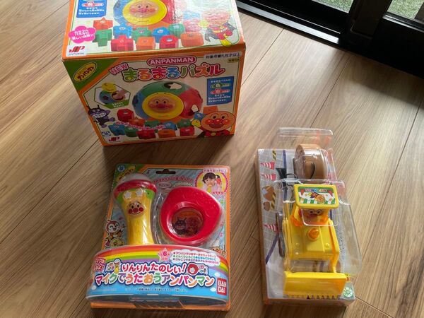 アンパンマン おもちゃ 3点セット パズル 知育玩具 楽器