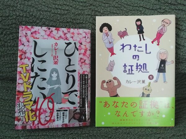 2冊★ひとりでしにたい 10 巻、わたしの証拠 1 巻 カレー沢薫
