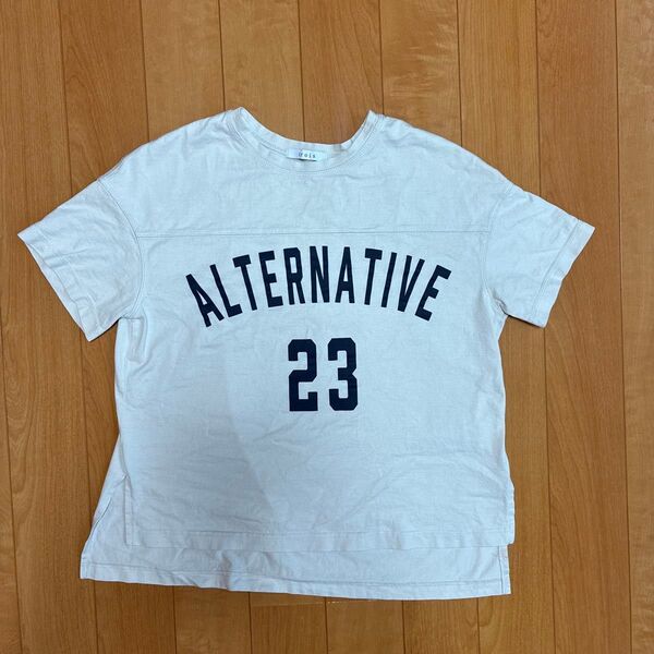 trois Tシャツ ALTERNATIVE 23 プリント オフホワイト