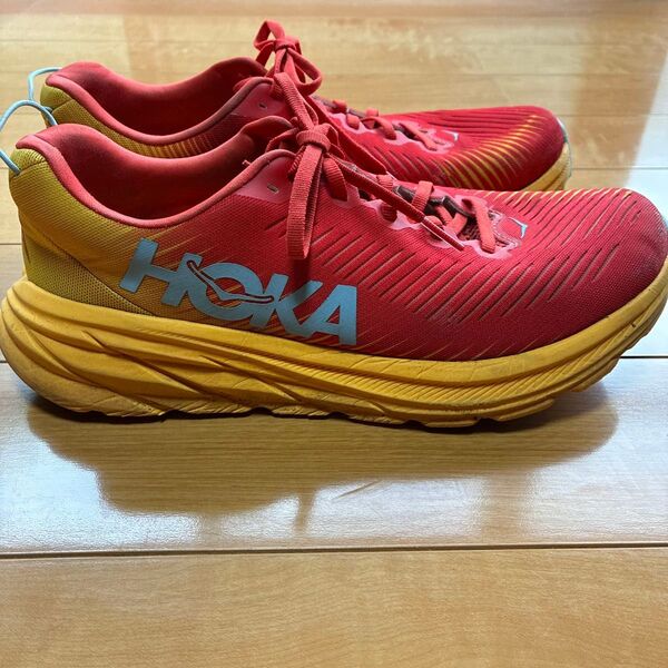 HOKA ランニングシューズ レッド/イエロー