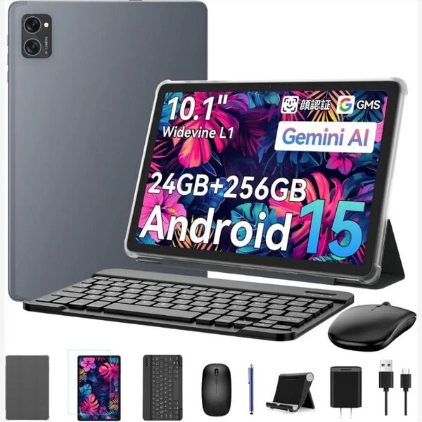 タブレット 10インチ wi-fiモデル T20 Android 15 キーボード マウス ケース