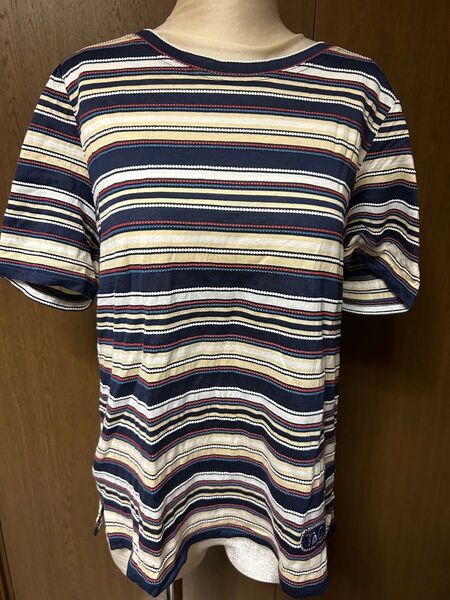 レリアン 半袖 カットソー ボーダー Tシャツ 13+