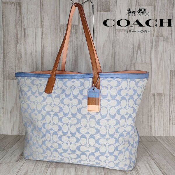 COACH コーチ シグネチャー トートバッグ ハンドバッグ 28