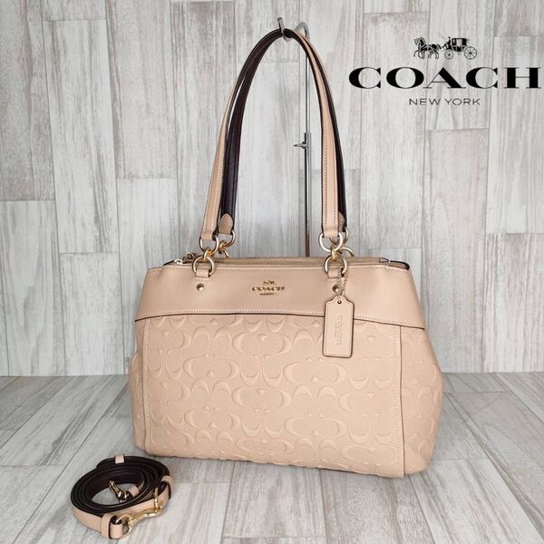 COACH コーチ シグネチャー 2WAY ハンドバッグ ショルダーバッグ 50