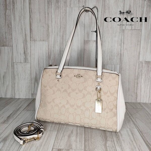 COACH コーチ シグネチャー 2WAY ハンドバッグ ショルダーバッグ 40