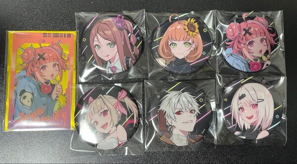 Odd Play-Off 葛葉 椎名唯華 魔界ノりりむ 笹木咲 本間ひまわり 赤羽葉子 クリアカード 缶バッジ にじフェス セット