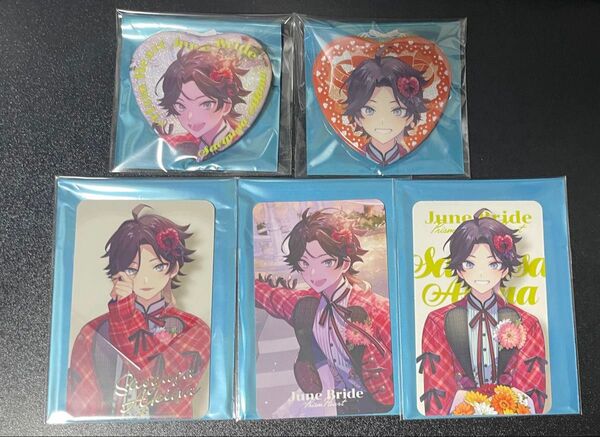 にじさんじ Prism Heart June Bride カード 缶バッジ 三枝明那 セット