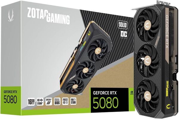 ZOTAC GAMING GeForce RTX 5080 SOLID OCZT-B50800J-10P