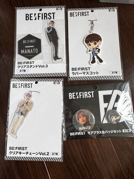 MANATO BE:FIRST クリアアクリルスタンドVol.3・モアプラス缶バッチセットラバーマスコットクリアスタンド