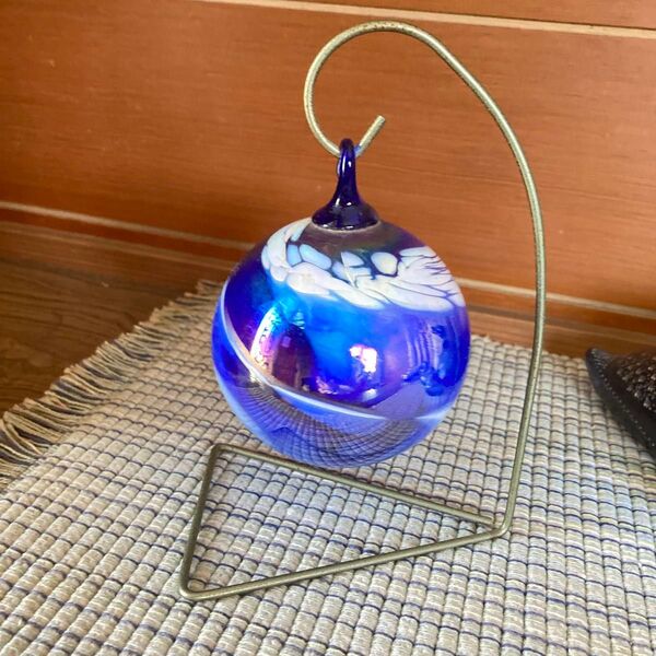 工芸品 つり下げガラス 置物 アンティーク