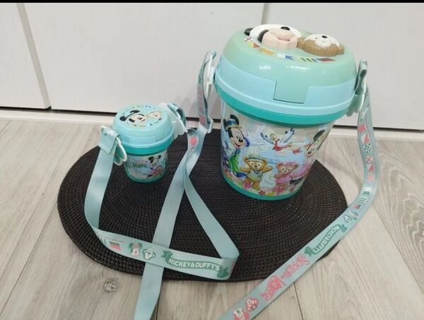 USED ディズニーシー ミッキー ダッフィー スプリングヴォヤッジ ポップコーンバケット 大小セット