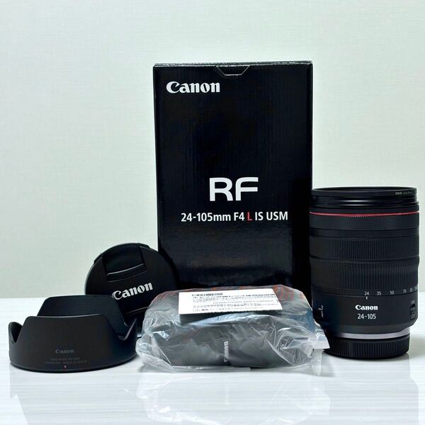 Canon RF24-105 F4 L IS USM キヤノンRFマウント 標準ズームレンズ EXUSフィルター付き レンズ
