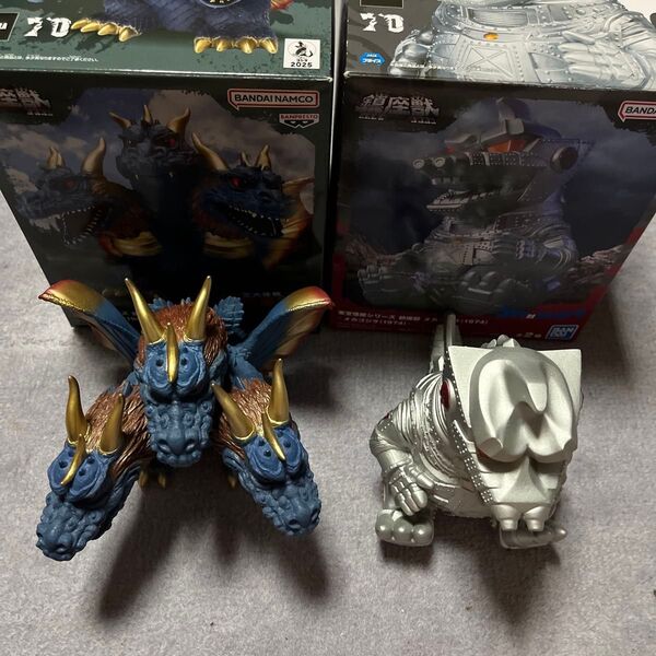 バンダイ バンプレスト 東宝怪獣シリーズ 鎮座獣 キングギドラ 1964 幻カラーver メカゴジラ 1974