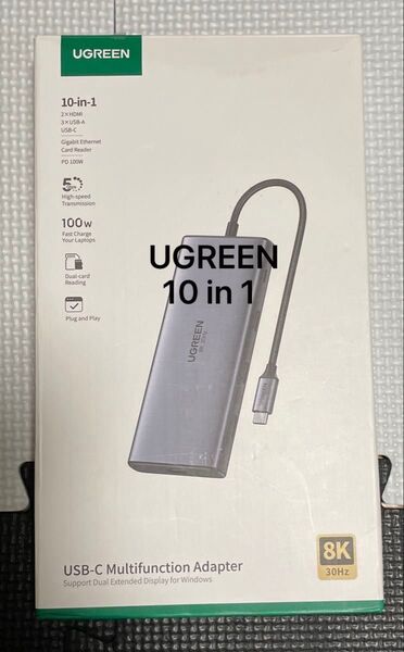 UGREEN USB ハブ ドッキングステーション USB-C Type-C 100W 10 in 1 8K 30Hz