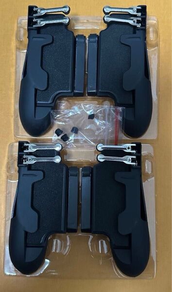 2個セット荒野行動 6本指 タブレット コントローラー 高速射撃ボタン グリップ