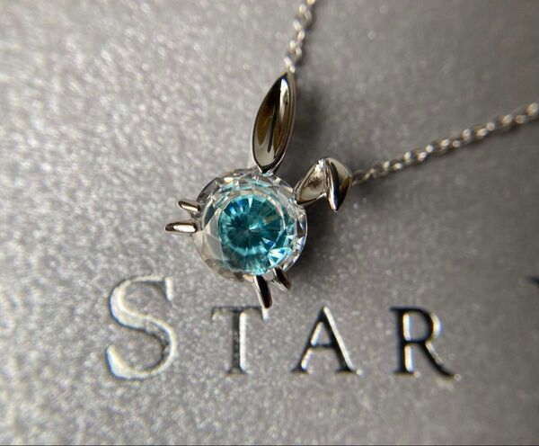 STAR JEWELRY スタージュエリー グラデーション ジルコニア スノーラビット ホワイトゴールド ネックレス k10