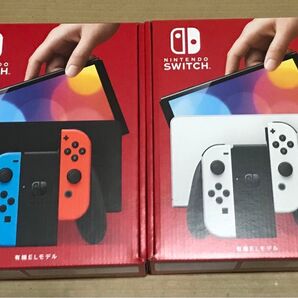 有機ELモデル Switch Nintendo ニンテンドースイッチ 新品未開封 2台セット 店舗印無し