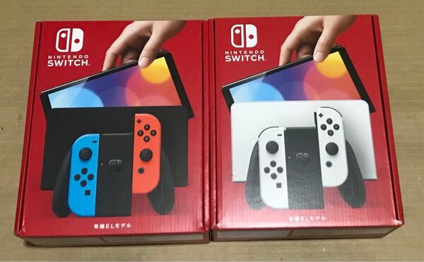 有機ELモデル Switch Nintendo ニンテンドースイッチ 新品未開封 2台セット 店舗印無し