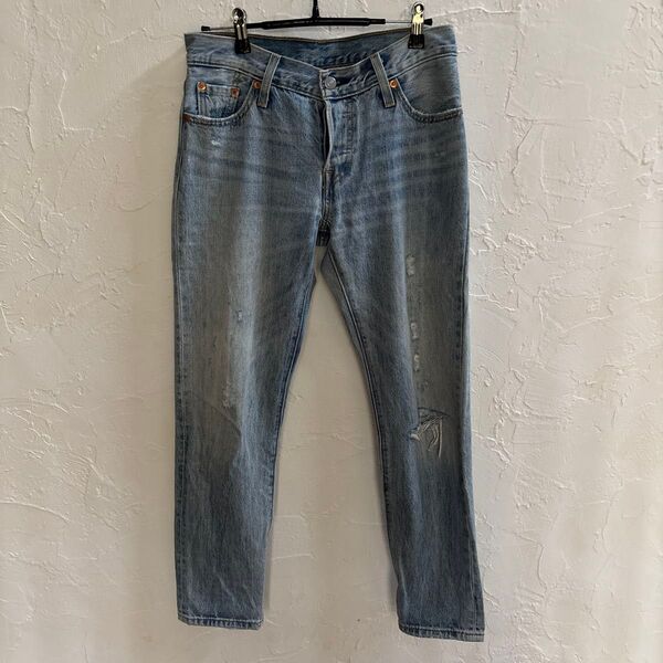 Levi's 501 CT ライトブルーデニムパンツ w23L32