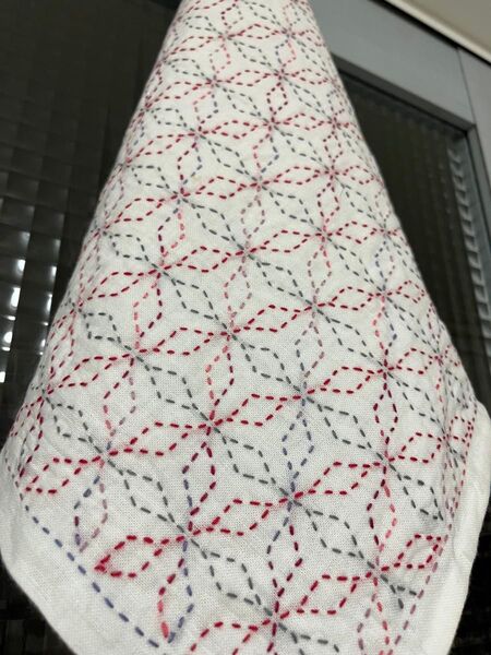 ハンドメイド 刺し子ふきん 花ふきん 台ふきん ランチョンマット 訳あり