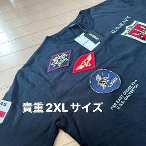 AVIREX アヴィレックス Tシャツ ミリタリー シャツ 貴重 2XLサイズ 半袖 シャツ XXL