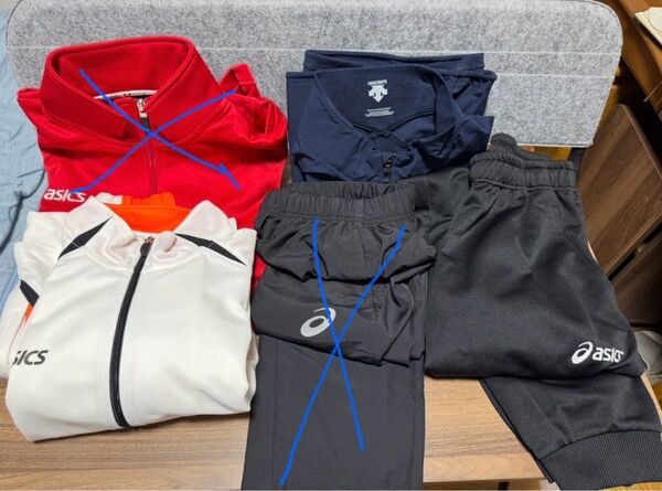 DESCENTE asics デサント アシックス ジャージ ズボン メンズ Mサイズ Lサイズ M L