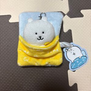 ナガノキャラクターズ おふとんぬいぐるみ リールパスケース ナガノのくま 黄色