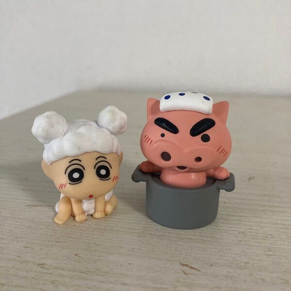 クレヨンしんちゃん のんびりバスタイムミニフィギュア ひまわり ぶりぶりざえもん 2点セット
