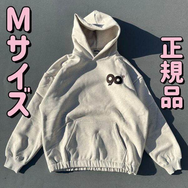 Mサイズ 90 Logo Vintage Ballon Hoodie パーカー 9090 平成ギャル Y2K スウェット 秋冬