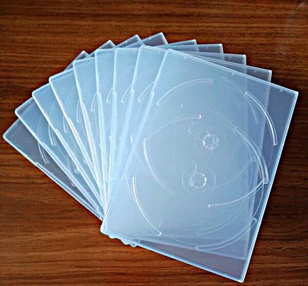 スリムDVDケース クリア 2枚収納用 9枚セット