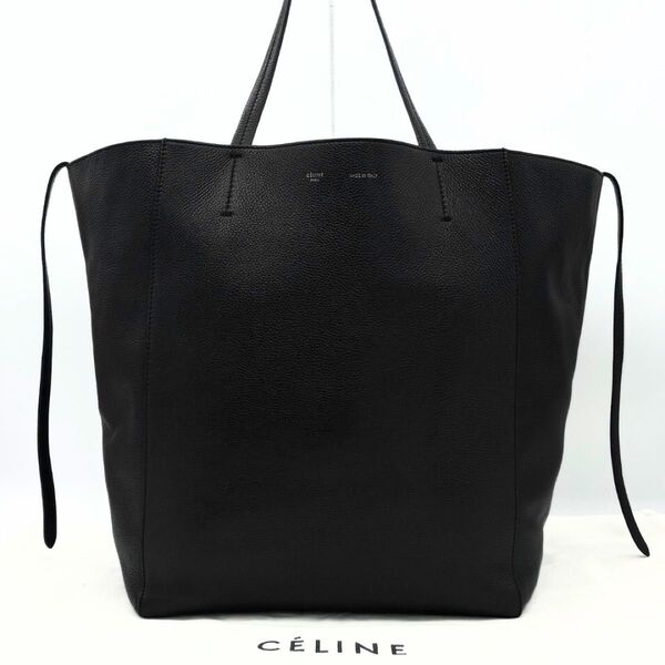 【極美品】 CELINE セリーヌ カバファントム ミディアム トートバッグ レザー 黒 ブラック 肩掛け