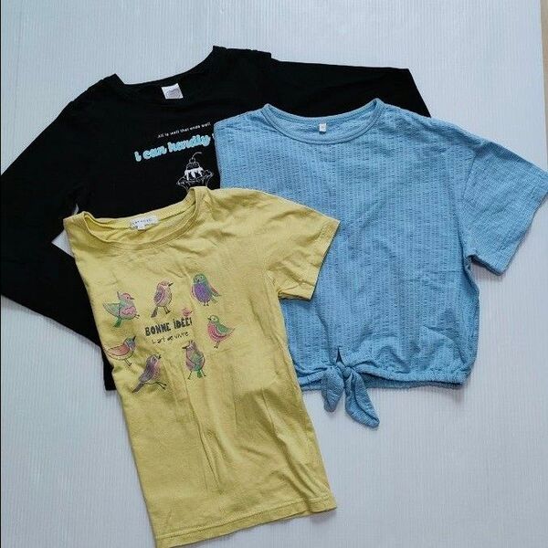 子供用Tシャツ3can4onとGUとロンT 計3枚セット 140サイズ