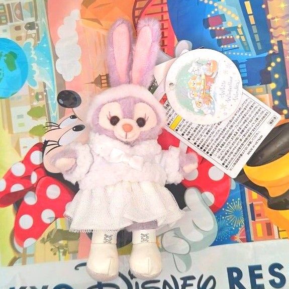 ステラルーぬいぐるみバッジ ホワイトウィンタータイムワンダーズ ダッフィー&フレンズ