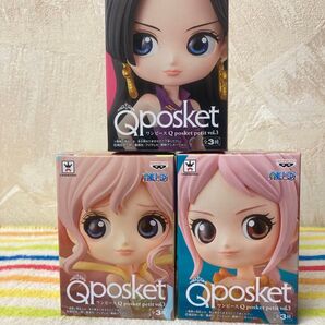 ☆ONE PIECE ワンピース-Qposket petit vol.3〜ボア・ハンコック☆しらほし姫☆レベッカ〜全3種類セット