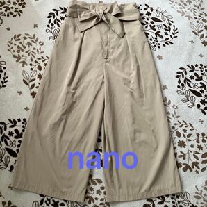 nano ガウチョパンツ ワイドパンツ 38