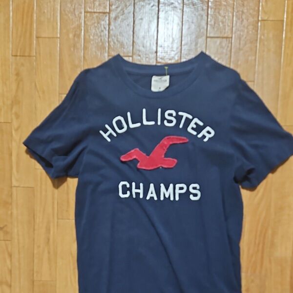 Hollister ホリスター ロゴTシャツ ネイビー